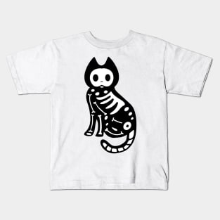 Skeleton cat Kids T-Shirt